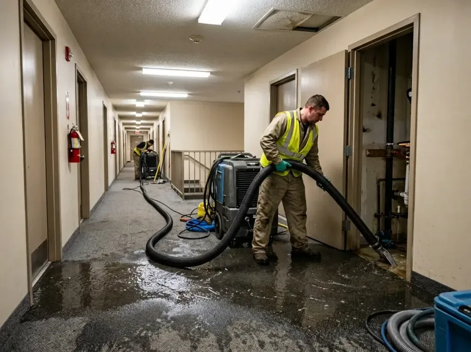 multi-unit-apartment-hallway-f-005 — frequently asked questions, Emergency Burst Pipe Water Extraction & Removal in Wynne, AR